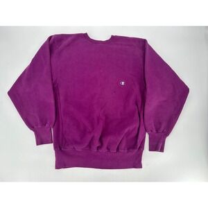 Vintage 90s Champion Reverse Weave Sweatshirt Crewneck Men's Size XL Purple USA